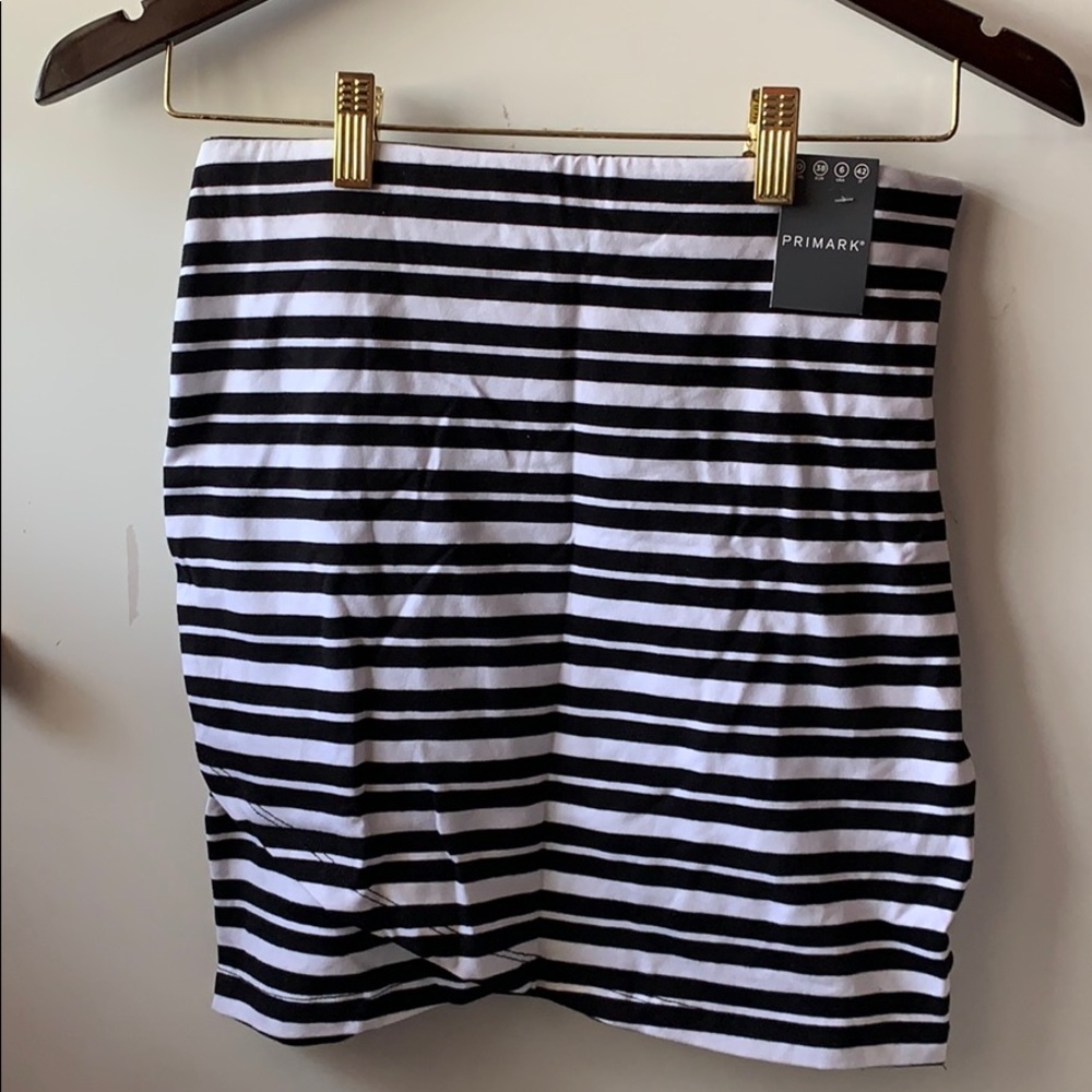 Primary striped mini skirt